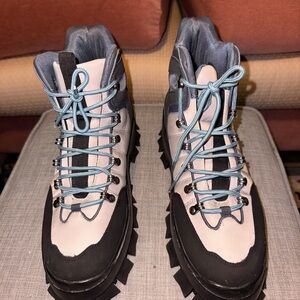 ASOS Men's Black and Gray Hiking Boots Rugged Platform